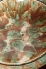 Duża zielono-brązowa fajansowa okrągła popielnica, Polskie Zjednoczone Fabryki Fajansu „Włocławek” we Włocławku, Polska, lata 1945-1955 - obrazek 36