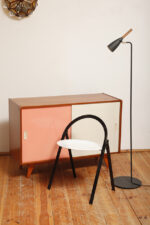 Grafitowa metalowa smukła i minimalistyczna jednopunktowa lampa podłogowa z ruchomym kloszem "Pure 10", projekt Bønnelycke MDD dla Nordlux, Dania, po 2010 roku - obrazek 37