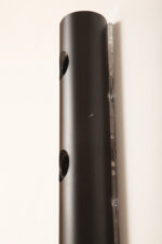 Smukła trzypunktowa aluminiowa cylindryczna czarna lampa ścienna/kinkiet o pionowej, lub poziomej orientacji, Targetti, Włochy, lata 80. - obrazek 49