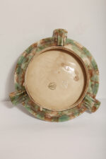 Duża zielono-brązowa fajansowa okrągła popielnica, Polskie Zjednoczone Fabryki Fajansu „Włocławek” we Włocławku, Polska, lata 1945-1955 - obrazek 37