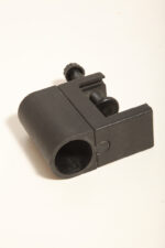 Duża jasnokremowo-czarna nablatowa jednopunktowa lampa biurkowa "Praxi" z tworzywa z ruchomym kloszem i czarnym metalowym ramieniem, projekt Bruno Gecchelin dla firmy iGuzzini, Włochy, wzór z 1982 roku - obrazek 40