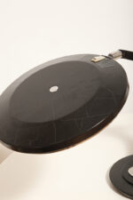 Metalowa dwupunktową lampa biurkowa "President" z ramieniem z litego palisandrowego drewna i czarnym kloszem, projekt Luis Pérez de la Oliva dla Fase, Hiszpania, lata 70. - obrazek 40