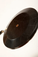 Metalowa dwupunktową lampa biurkowa "President" z ramieniem z litego palisandrowego drewna i czarnym kloszem, projekt Luis Pérez de la Oliva dla Fase, Hiszpania, lata 70. - obrazek 42