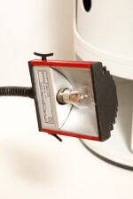 Jednopunktowa czerwono-czarna lampa biurkowa/nocna/lampa ścienna/kinkiet "Ciao 1170" z kloszem na ruchomym giętym ramieniu, projekt Ezio Didone dla firmy Arteluce, Włochy, lata 80. - obrazek 44