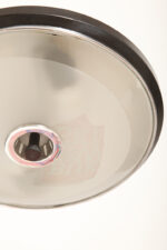 Metalowa dwupunktową lampa biurkowa "President" z ramieniem z litego palisandrowego drewna i czarnym kloszem, projekt Luis Pérez de la Oliva dla Fase, Hiszpania, lata 70. - obrazek 45