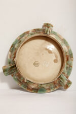 Duża zielono-brązowa fajansowa okrągła popielnica, Polskie Zjednoczone Fabryki Fajansu „Włocławek” we Włocławku, Polska, lata 1945-1955 - obrazek 48