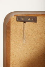 Duży metalowy wieszak/garderoba ścienna na chromowanej rurowej masywnej konstrukcji z trzema hakami zakończonymi bukowymi ręcznie toczonymi kulami, dymionym pionowym lustrem i uchwytem na parasole, Bauhaus, Niemcy, lata 30. XX wieku - obrazek 58