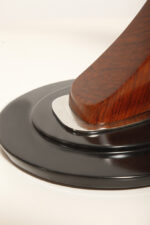 Metalowa dwupunktową lampa biurkowa "President" z ramieniem z litego palisandrowego drewna i czarnym kloszem, projekt Luis Pérez de la Oliva dla Fase, Hiszpania, lata 70. - obrazek 60