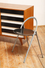 Dębowa szafka/komoda z czterema głębokimi szufladami z czarnobiałymi frontami, TYP U 458, projekt Jiri Jiroutek dla Interier Praha, Czechosłowacja, lata 60. - obrazek 6