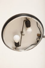 Metalowa dwupunktową lampa biurkowa "President" z ramieniem z litego palisandrowego drewna i czarnym kloszem, projekt Luis Pérez de la Oliva dla Fase, Hiszpania, lata 70. - obrazek 68