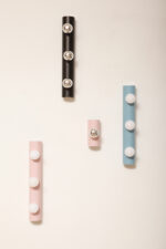 Smukła trzypunktowa aluminiowa cylindryczna niebieska lampa ścienna/kinkiet o pionowej, lub poziomej orientacji, Targetti, Włochy, lata 80. - obrazek 21