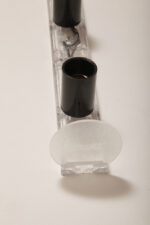 Smukła trzypunktowa aluminiowa cylindryczna niebieska lampa ścienna/kinkiet o pionowej, lub poziomej orientacji, Targetti, Włochy, lata 80. - obrazek 55