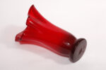 Szklany czerwony wazon "Chusta", projekt Zbigniew Horbowy, Huta Szkła Gospodarczego "Sudety" w Szczytnej Śląskiej, Polska, lata 70. - obrazek 13