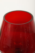 Szklany czerwony kielich/wazon, projekt Zbigniew Horbowy, Huta Szkła Gospodarczego "Sudety" w Szczytnej Śląskiej, Polska, lata 70. - obrazek 14