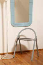 Prostokątne lustro ścienne osadzone w modułowej niebieskiej lekkiej ramie z tworzywa z zaokrąglonymi rogami, Anna Castelli Ferrieri, firma Kartell, Włochy, lata 60. - obrazek 20