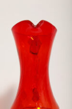 Duży szklany czerwony dzbanek "Verona", projekt Ludwik Fiedorowicz, Huta Szkła Gospodarczego "Ząbkowice" w Dąbrowie Górniczej, Polska, wzór z 1982 roku - obrazek 11
