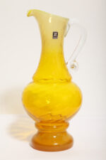 Duży szklany dzbanek "Verona" w różnych odcieniach żółtego z przezroczytym uchem, projekt Ludwik Fiedorowicz, Huta Szkła Gospodarczego "Ząbkowice" w Dąbrowie Górniczej, Polska, wzór z 1982 roku - obrazek 14