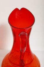 Duży szklany czerwony dzbanek "Verona", projekt Ludwik Fiedorowicz, Huta Szkła Gospodarczego "Ząbkowice" w Dąbrowie Górniczej, Polska, wzór z 1982 roku - obrazek 15