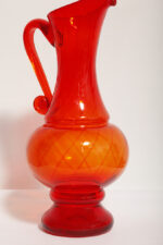 Duży szklany czerwony dzbanek "Verona", projekt Ludwik Fiedorowicz, Huta Szkła Gospodarczego "Ząbkowice" w Dąbrowie Górniczej, Polska, wzór z 1982 roku - obrazek 16