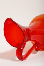 Duży szklany czerwony dzbanek "Verona", projekt Ludwik Fiedorowicz, Huta Szkła Gospodarczego "Ząbkowice" w Dąbrowie Górniczej, Polska, wzór z 1982 roku - obrazek 19