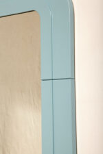 Prostokątne lustro ścienne osadzone w modułowej niebieskiej lekkiej ramie z tworzywa z zaokrąglonymi rogami, Anna Castelli Ferrieri, firma Kartell, Włochy, lata 60. - obrazek 30