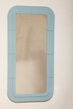 Prostokątne lustro ścienne osadzone w modułowej niebieskiej lekkiej ramie z tworzywa z zaokrąglonymi rogami, Anna Castelli Ferrieri, firma Kartell, Włochy, lata 60. - obrazek 31