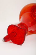 Duży szklany czerwony dzbanek "Verona", projekt Ludwik Fiedorowicz, Huta Szkła Gospodarczego "Ząbkowice" w Dąbrowie Górniczej, Polska, wzór z 1982 roku - obrazek 21