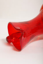 Duży szklany czerwony dzbanek "Verona", projekt Ludwik Fiedorowicz, Huta Szkła Gospodarczego "Ząbkowice" w Dąbrowie Górniczej, Polska, wzór z 1982 roku - obrazek 23