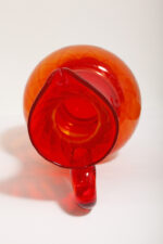 Duży szklany czerwony dzbanek "Verona", projekt Ludwik Fiedorowicz, Huta Szkła Gospodarczego "Ząbkowice" w Dąbrowie Górniczej, Polska, wzór z 1982 roku - obrazek 25