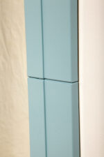 Prostokątne lustro ścienne osadzone w modułowej niebieskiej lekkiej ramie z tworzywa z zaokrąglonymi rogami, Anna Castelli Ferrieri, firma Kartell, Włochy, lata 60. - obrazek 36