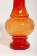 Duży szklany pomarańczowo-czerwony dzbanek "Verona" z przezroczystym uchem, projekt Ludwik Fiedorowicz, Huta Szkła Gospodarczego "Ząbkowice" w Dąbrowie Górniczej, Polska, wzór z 1982 roku - obrazek 30