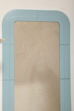 Prostokątne lustro ścienne osadzone w modułowej niebieskiej lekkiej ramie z tworzywa z zaokrąglonymi rogami, Anna Castelli Ferrieri, firma Kartell, Włochy, lata 60. - obrazek 41