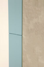 Prostokątne lustro ścienne osadzone w modułowej niebieskiej lekkiej ramie z tworzywa z zaokrąglonymi rogami, Anna Castelli Ferrieri, firma Kartell, Włochy, lata 60. - obrazek 47