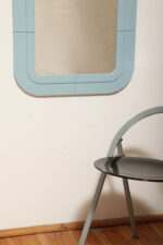 Prostokątne lustro ścienne osadzone w modułowej niebieskiej lekkiej ramie z tworzywa z zaokrąglonymi rogami, Anna Castelli Ferrieri, firma Kartell, Włochy, lata 60. - obrazek 50