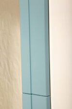 Prostokątne lustro ścienne osadzone w modułowej niebieskiej lekkiej ramie z tworzywa z zaokrąglonymi rogami, Anna Castelli Ferrieri, firma Kartell, Włochy, lata 60. - obrazek 58