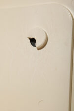 Prostokątne lustro ścienne osadzone w modułowej niebieskiej lekkiej ramie z tworzywa z zaokrąglonymi rogami, Anna Castelli Ferrieri, firma Kartell, Włochy, lata 60. - obrazek 65