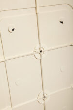 Prostokątne lustro ścienne osadzone w modułowej niebieskiej lekkiej ramie z tworzywa z zaokrąglonymi rogami, Anna Castelli Ferrieri, firma Kartell, Włochy, lata 60. - obrazek 66