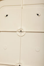 Prostokątne lustro ścienne osadzone w modułowej niebieskiej lekkiej ramie z tworzywa z zaokrąglonymi rogami, Anna Castelli Ferrieri, firma Kartell, Włochy, lata 60. - obrazek 72