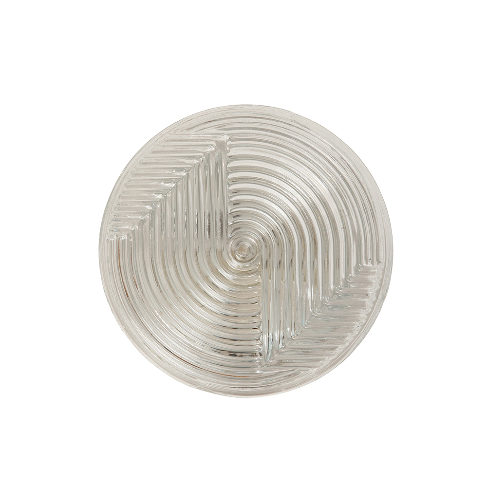 retro shop, lampa prisma, vintage shop warsaw, lampa vintage, vintage pedant lamp, vintage shop, kinkiet prisma, vintage store warsaw, vintage hanging lamp, vintage sklep warszawa, vintage store, industrial vintage lamp, retro store warsaw, lampa wiszaca, antique shop warsaw, sklep vintage, industrialny kinkiet vintage, lampa, szklana lampa, retro lamp, antique store warsaw, design shop, industrial vintage wall lamp, lamp design, design shop warsaw, lampa retro, italian lamp, retro store, lampa industrialna vintage, vintage lamp, design sklep warszawa, white glass lamp, antyk sklep, design sklep, prl style, antique shop, italian style, antyk sklep warszawa, design store, vintage ceiling lamp, antique store, art deco lamp, italian vintage lamp, sklep retro, art deco sconce, prl design, design store warsaw, wisząca lampa retro, art deco wall lamp, retro shop warsaw, lampa scienna art deco, lampa prl, lampa wiszca prl, white lamp, kinkiet art deco, retro sklep warszawa, glass lamp, wisząca lampa vintage Jednopunktowa okrągła lampa ścienna/kinkiet ze szklanym reliefowym przeźroczystym kloszem w stylu Art Deco w czarnej metalowej oprawie, firma Prisma, Włochy, lata 80. - obrazek 1