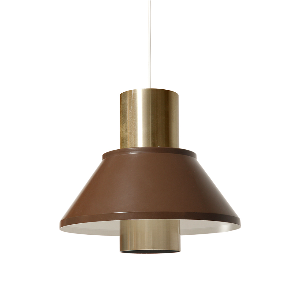 vintage store warsaw, ceiling danish lamp, space age lamp, lampa life, vintage warsaw, denmark design, space age style, life lamp Jo Hammerborg, warsaw shop, denmark hanging lamp, retro hanging lamp, Fog & Mørup, Jo Hammerborg, retro lamp, Fog & Mørup lamp, Jo Hammerborg lamp, danish design, denmark vintage lamp, Fog & Mørup design, danish lamp, Jo Hammerborg design, lampa retro, Fog & Mørup hanging lamp, scandinavian design, Jo Hammerborg hanging lamp, dunska lampa vintage, lampa Fog & Mørup, scandinavian lamp, Jo Hammerborg ceiling lamp, warszawa, lampa wisząca Fog & Mørup, scandinavian style, lampa Jo Hammerborg, sklep vintage warszawa, lampa vintage Fog & Mørup, lampa vintage, lampa wisząca Jo Hammerborg, vintage shop warsaw, dunski desig, space age, lamp life Nieduża jednopunktowa brązowo złota lampa wisząca/sufitowa 'LIFE", projekt Jo Hammerborg dla Fog & Mørup, Dania, lata 70. - obrazek 1