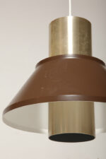 Nieduża jednopunktowa brązowo złota lampa wisząca/sufitowa 'LIFE", projekt Jo Hammerborg dla Fog & Mørup, Dania, lata 70. - obrazek 19