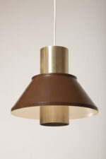 Nieduża jednopunktowa brązowo złota lampa wisząca/sufitowa 'LIFE", projekt Jo Hammerborg dla Fog & Mørup, Dania, lata 70. - obrazek 20
