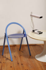 Jasno różowa z czarnymi elementami jednopunktowa metalowa modułowa lampa biurkowa z regulowaną wysokością ruchomego klosza, Typ DZ9/11, projekt Jozef Mára dla Kovos Teplice/Tesla, Czechosłowacja, lata 70. - obrazek 2