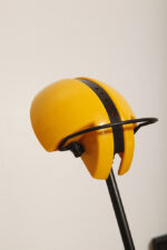 Wysoka jednopunktowa żółta lampa nocna/biurkowa "Alina" z tworzywa (ABS) z regulowaną wysokością nachylenia z czarną podstawą i ruchomym kloszem, Valenti Luce, Włochy, lata 70/80. - obrazek 22