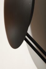 Bardzo duża okrągła metalowa jednopunktowa szaro-czarna lampa ścienna/kinkiet, Model Vega 3365/50, projekt Luciano Cesaro i Fabio Amico dla firmy Tre Ci Luce, Włochy, wzór z 1985 roku - obrazek 22