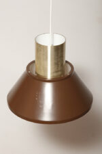 Nieduża jednopunktowa brązowo złota lampa wisząca/sufitowa 'LIFE", projekt Jo Hammerborg dla Fog & Mørup, Dania, lata 70. - obrazek 23