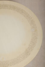 Masywny i ciężki stolik kawowy / pomocnik / typu "Tulip" z okrągłym kamiennym/marmurowym blatem na metalowej rozszerzającej się do dołu nodze w stylu projektów Eero Saarinena, Space Age, Włochy, lata 70. - obrazek 40