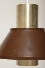 Nieduża jednopunktowa brązowo złota lampa wisząca/sufitowa 'LIFE", projekt Jo Hammerborg dla Fog & Mørup, Dania, lata 70. - obrazek 25