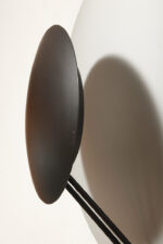 Bardzo duża okrągła metalowa jednopunktowa szaro-czarna lampa ścienna/kinkiet, Model Vega 3365/50, projekt Luciano Cesaro i Fabio Amico dla firmy Tre Ci Luce, Włochy, wzór z 1985 roku - obrazek 26