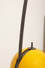 Wysoka jednopunktowa żółta lampa nocna/biurkowa "Alina" z tworzywa (ABS) z regulowaną wysokością nachylenia z czarną podstawą i ruchomym kloszem, Valenti Luce, Włochy, lata 70/80. - obrazek 30